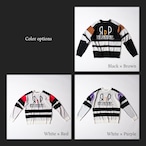 カラーブロック復刻デザインニット