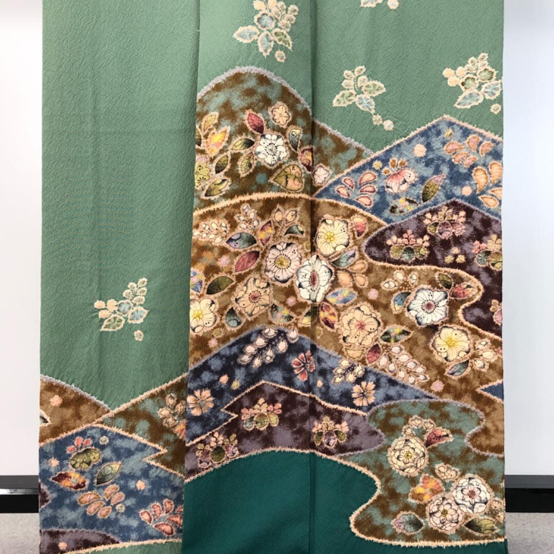 訪問着 十日町桐谷翠山工房 臈纐纈師 辻が花絞り トールサイズ K