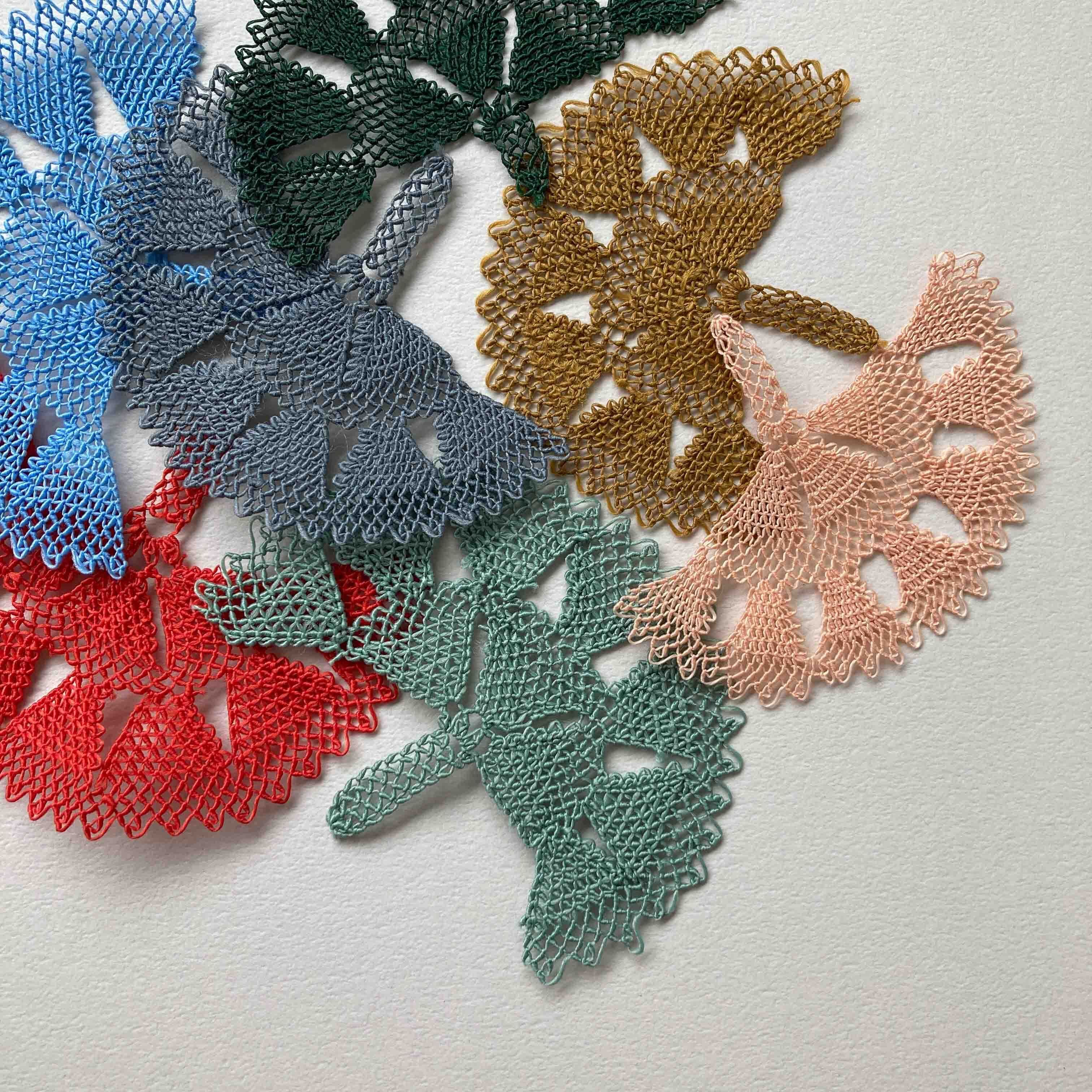 再入荷〉扇型手編みトルコオヤレース（シルク/7色） | Dua