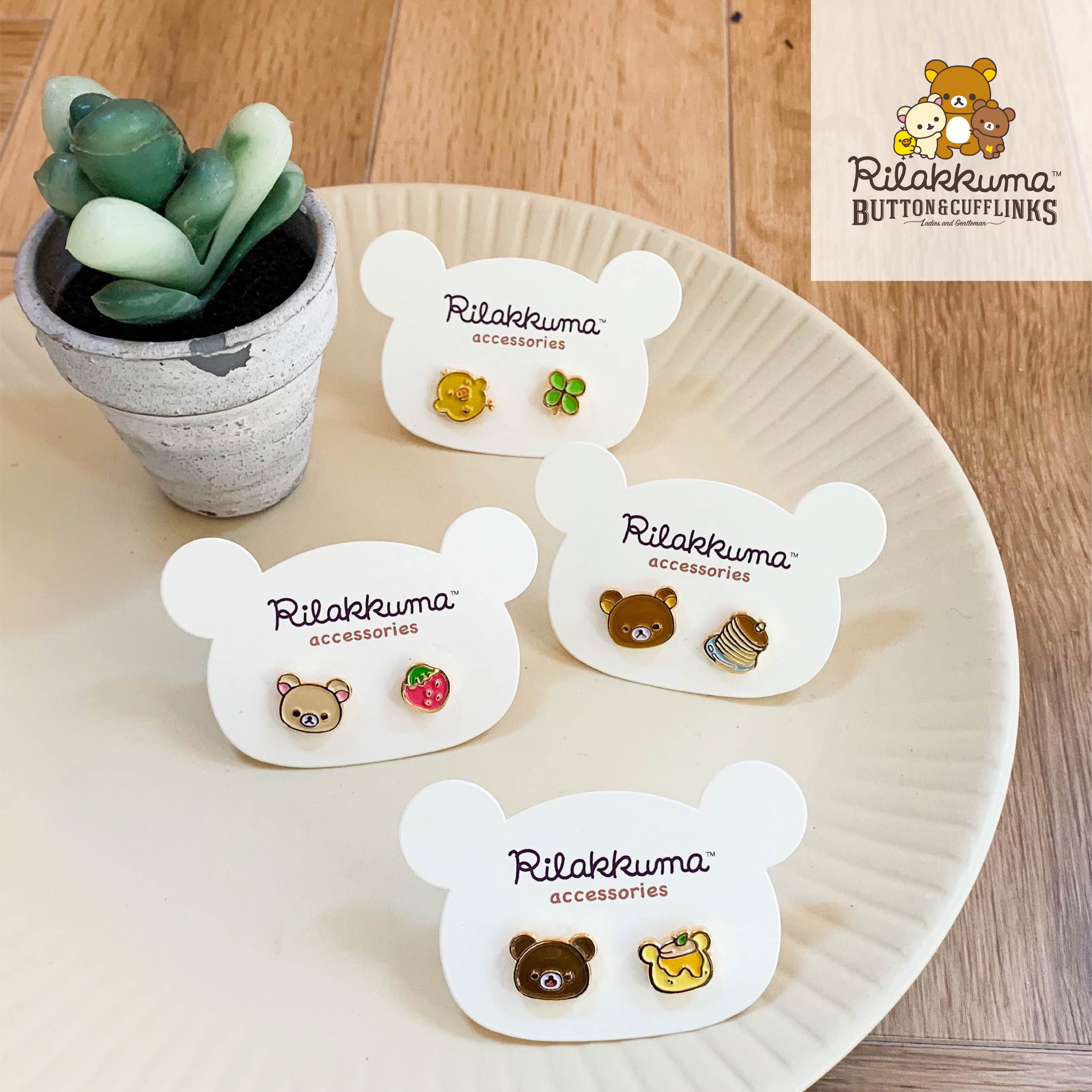 Rirakkuma>リラックマXパンケーキ(ピアス/イヤリング) | BUTTON&CUFFLINKS