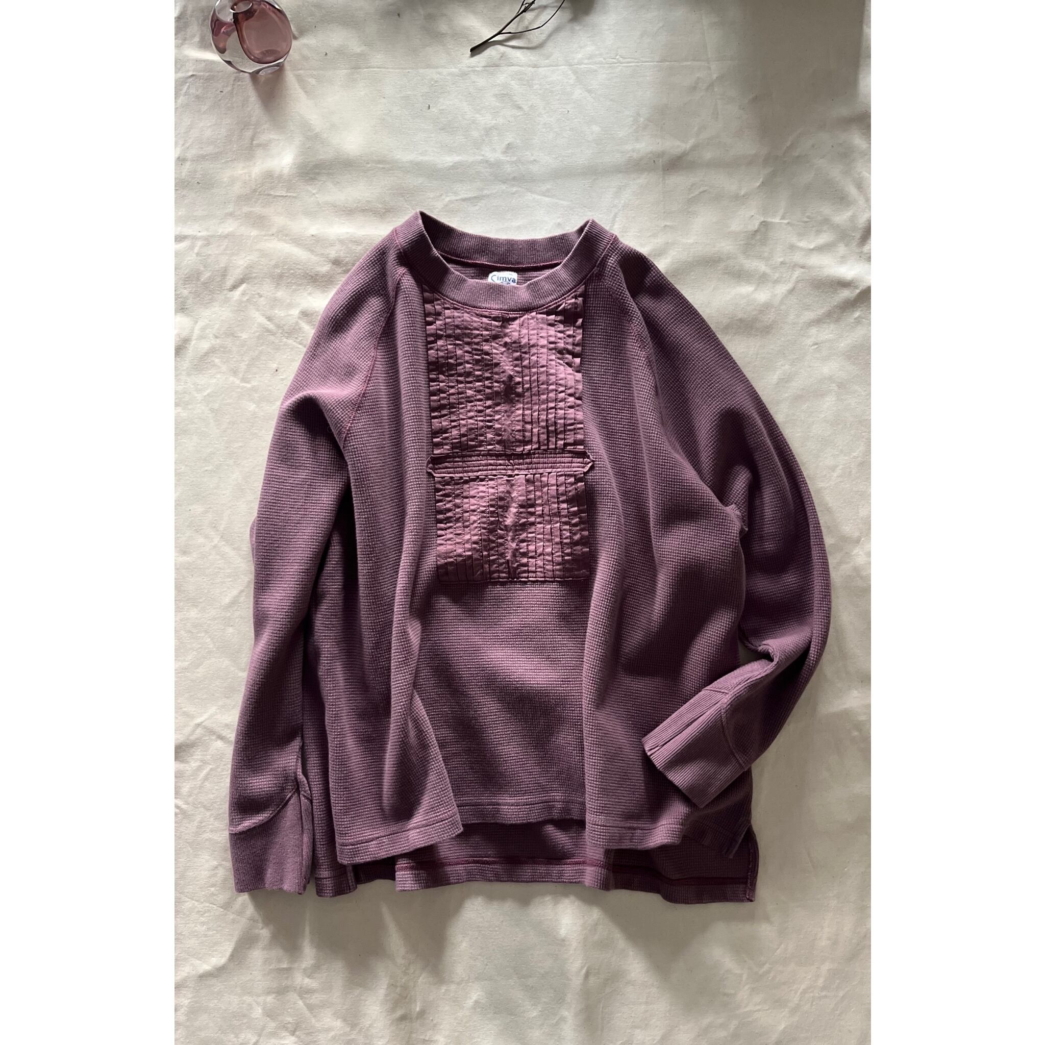 Simva114-0098-PPL Pintuck Thermal L/S PURPLE | O'KEEFFE Online Store