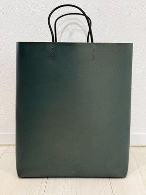 Paper Bag Leather -Green Style-