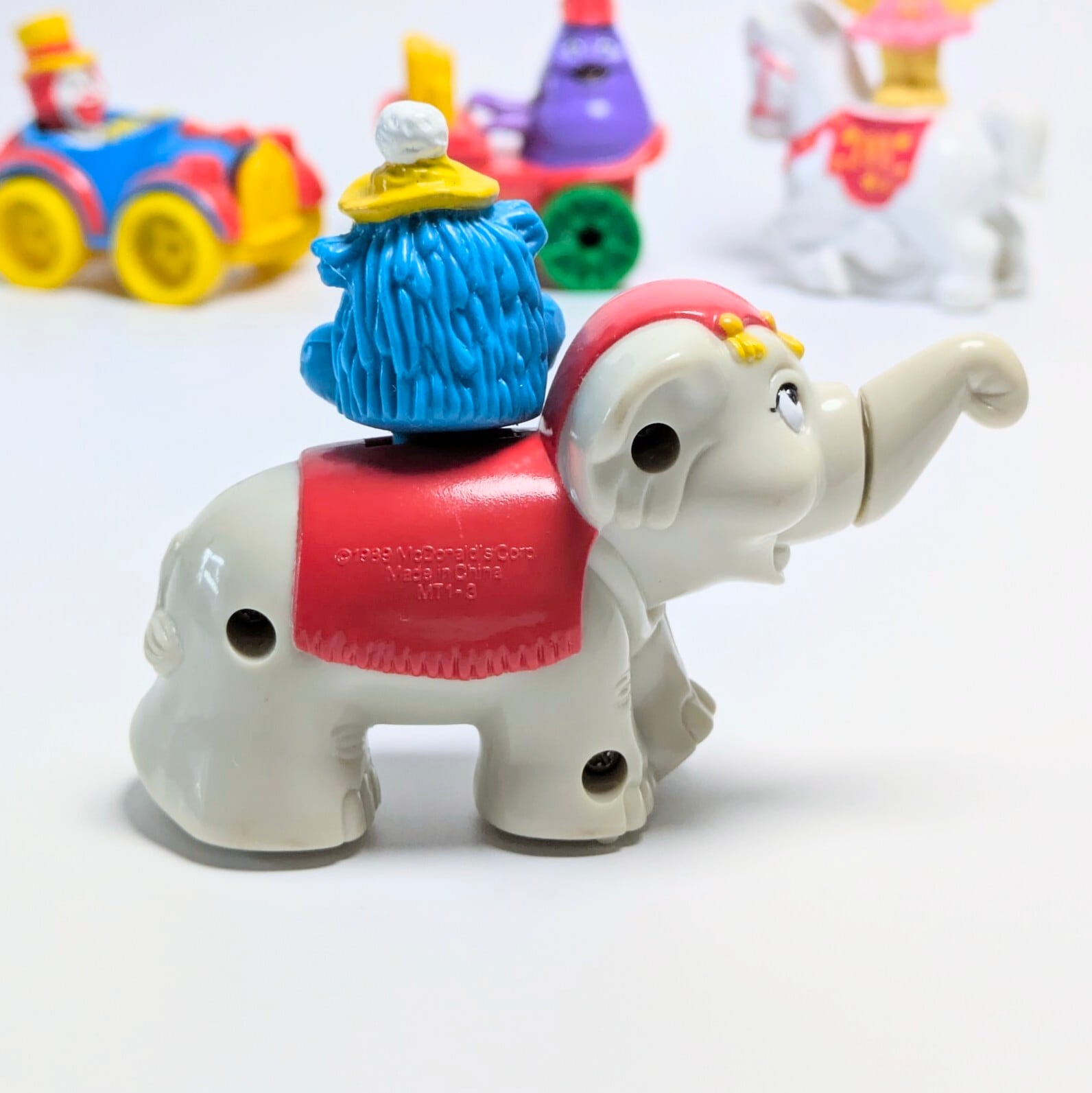 ☆VINTAGE 1989☆ 【 McDonald's  ( マクドナルド ) 】1989年マクドナルドミールトイ『 マクドナルドランド・サーカスパレード（McDonaldland Circus Parade）』全4種コンプリートセット / ハッピーミール  〚アメリカン雑貨 アメトイ〛