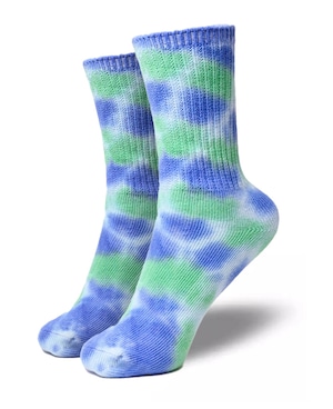 TIE-DYE socks -purple×green タイダイソックス パープル×グリーン