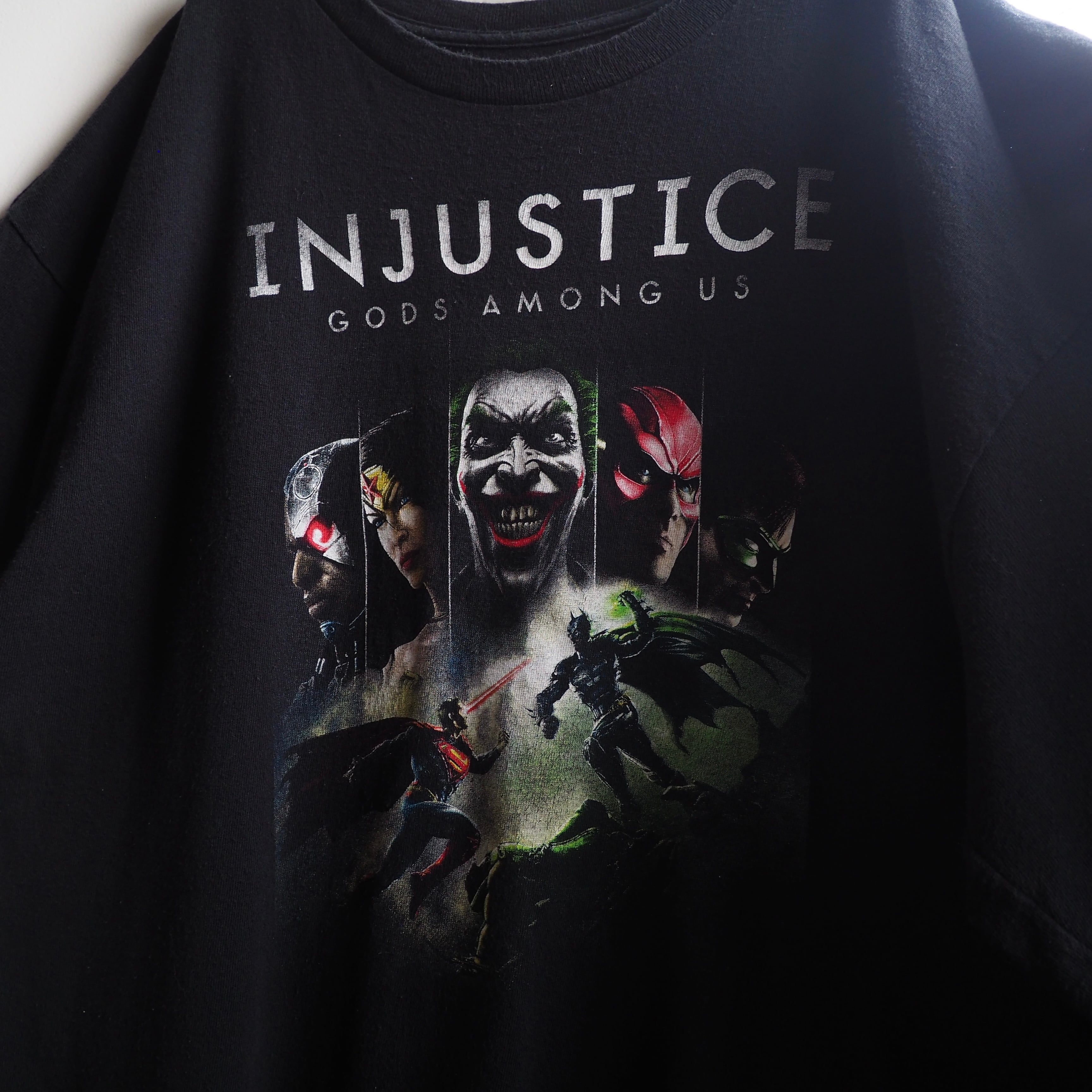 ” Injustice: Gods Among Us ” all star graphic printed Black loose Tee