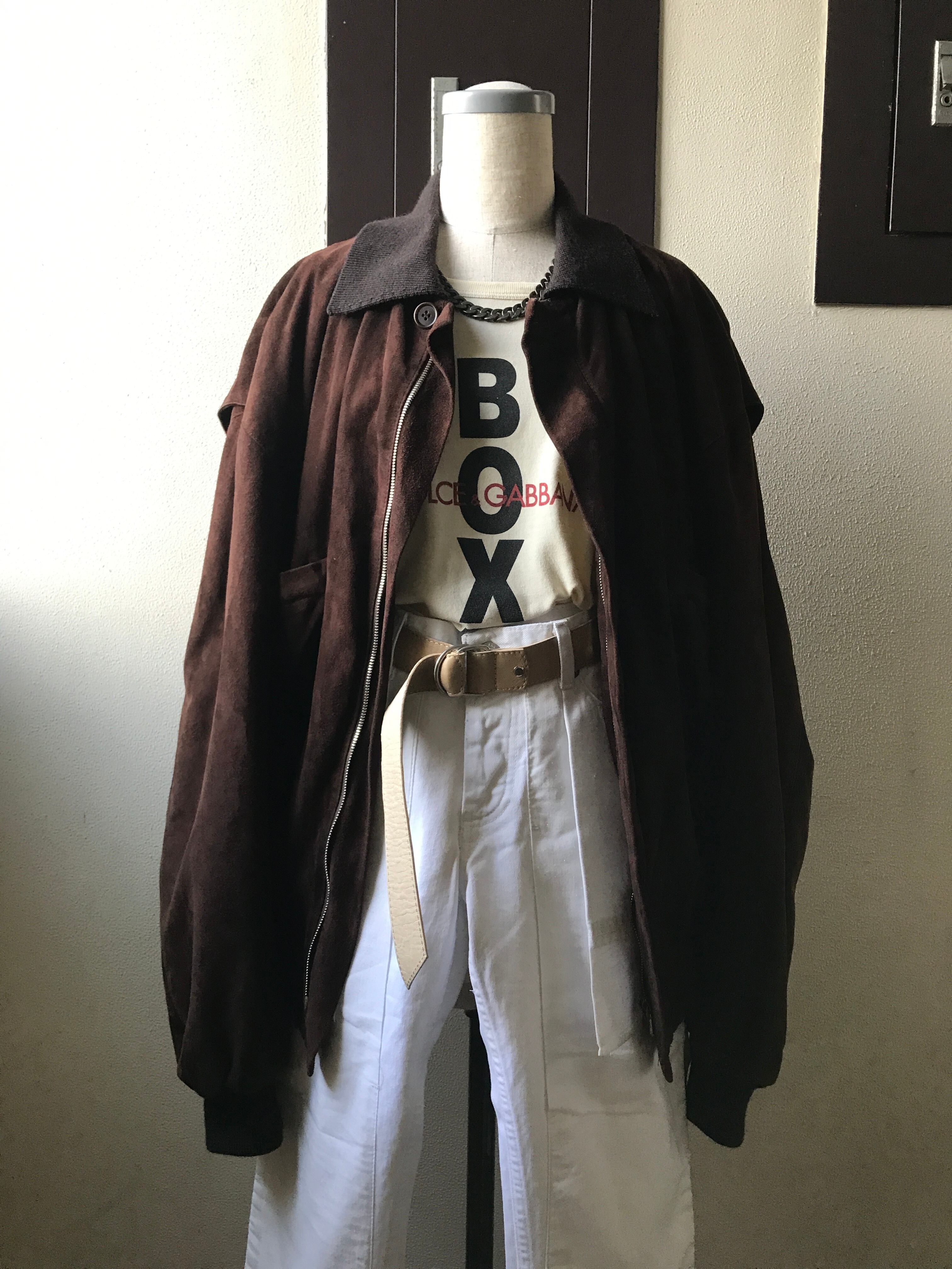 1990F/W KATHARINE HAMNETT LONDON Ex-Soft Suède Leather 1990F/W KATHARINE HAMNETT LONDON Ex-Soft Suède Leather