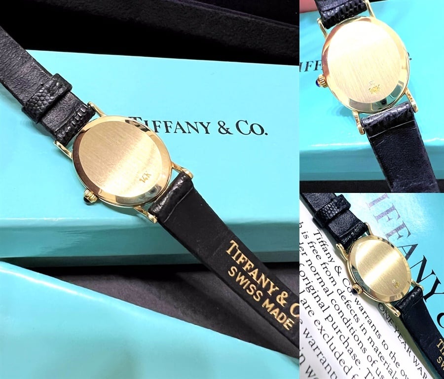TIFFANY 保証書 ケース付き ティファニー クラシック オーバル 14K YG