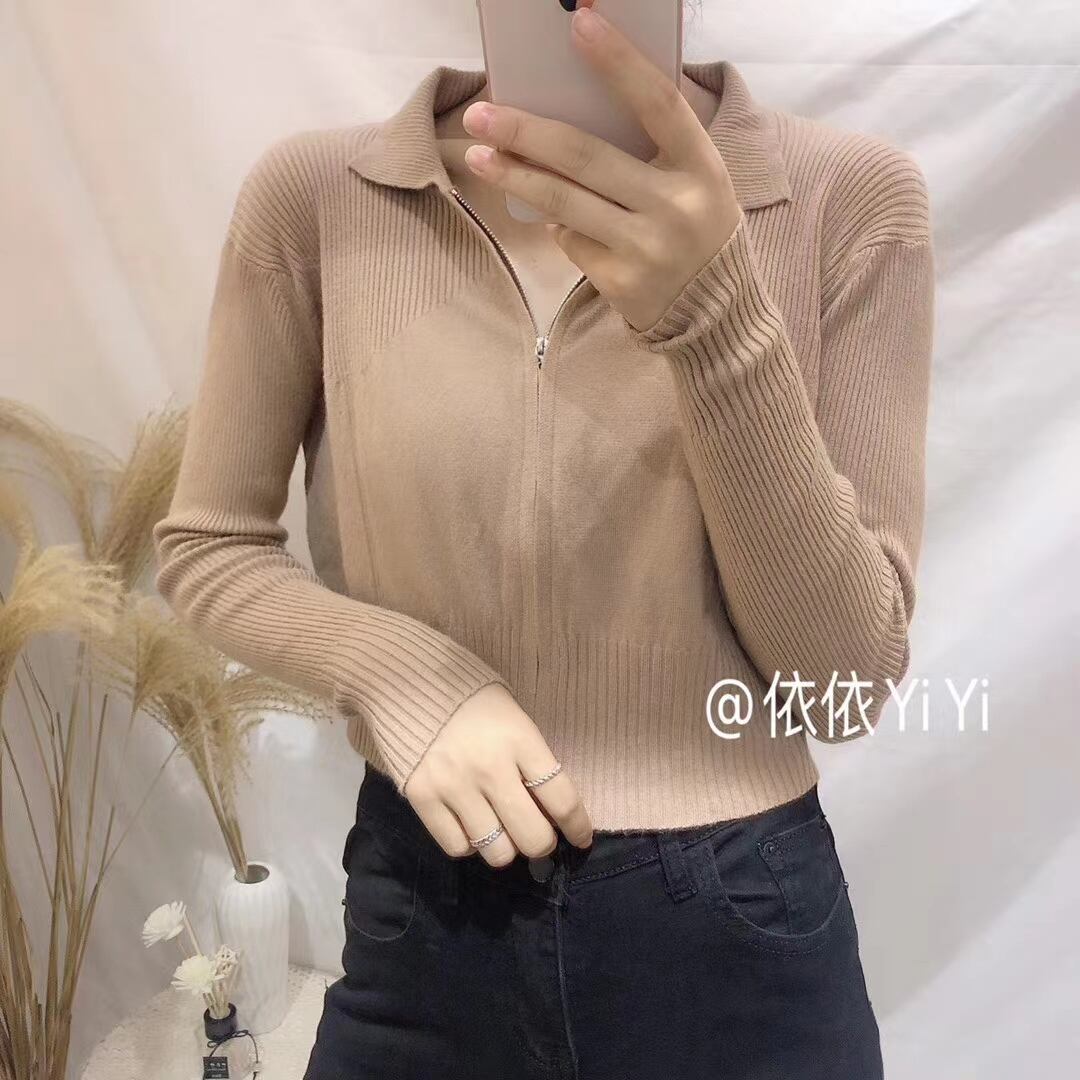 ハーフジップ ショートニット　AJ111-070