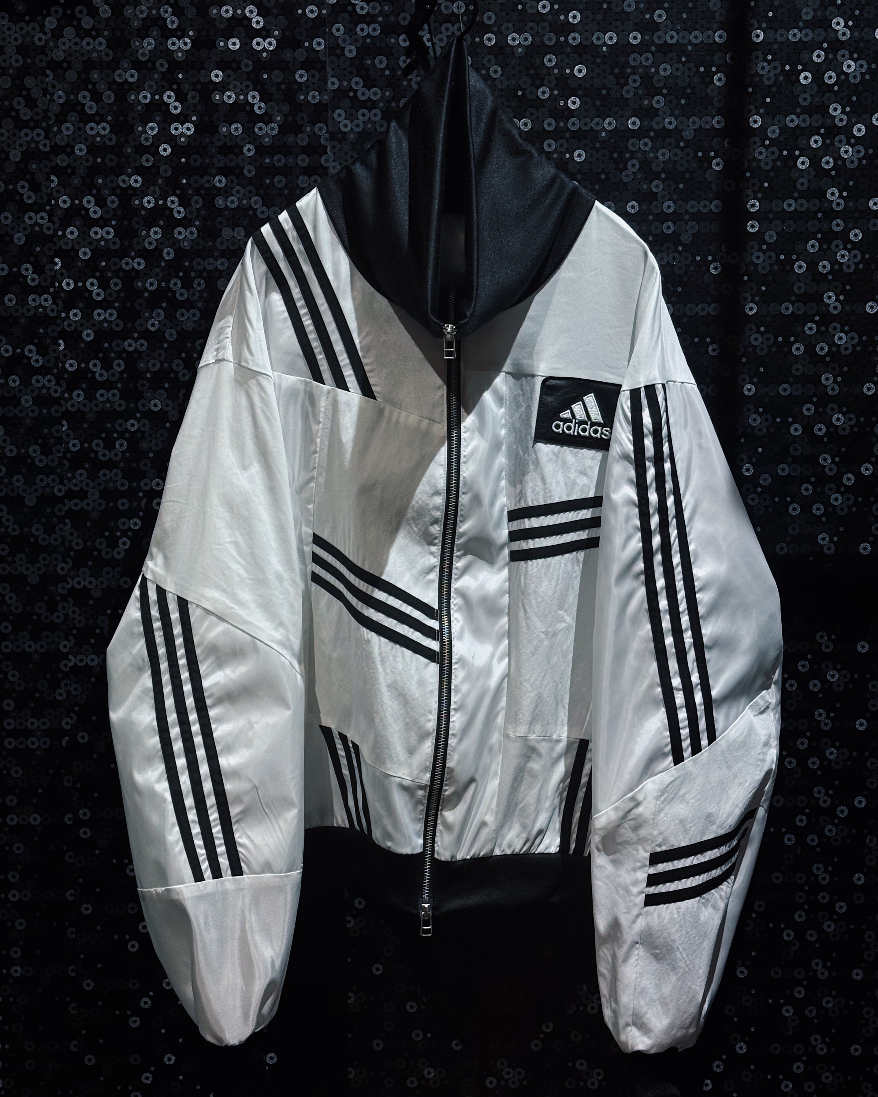 【ÆIEM】Special “original re:make” vintage patch work design High-neck track jacket