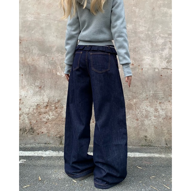 waist frill denim　ウエストフリルデニム　J0821