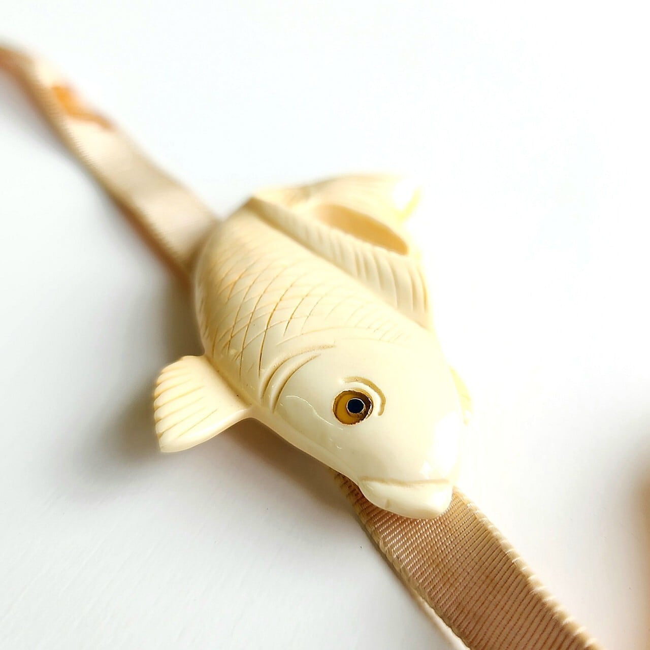 縁起の良い鯉 帯留・帯締めセット | アンティーク雑貨・家具・骨董品