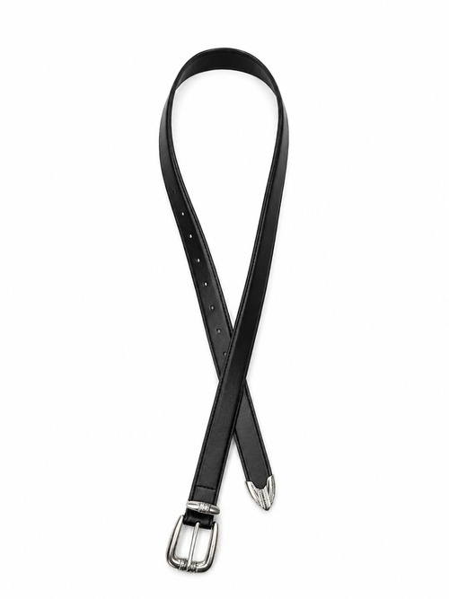 【ALUDE SELECT】sandy metal belt