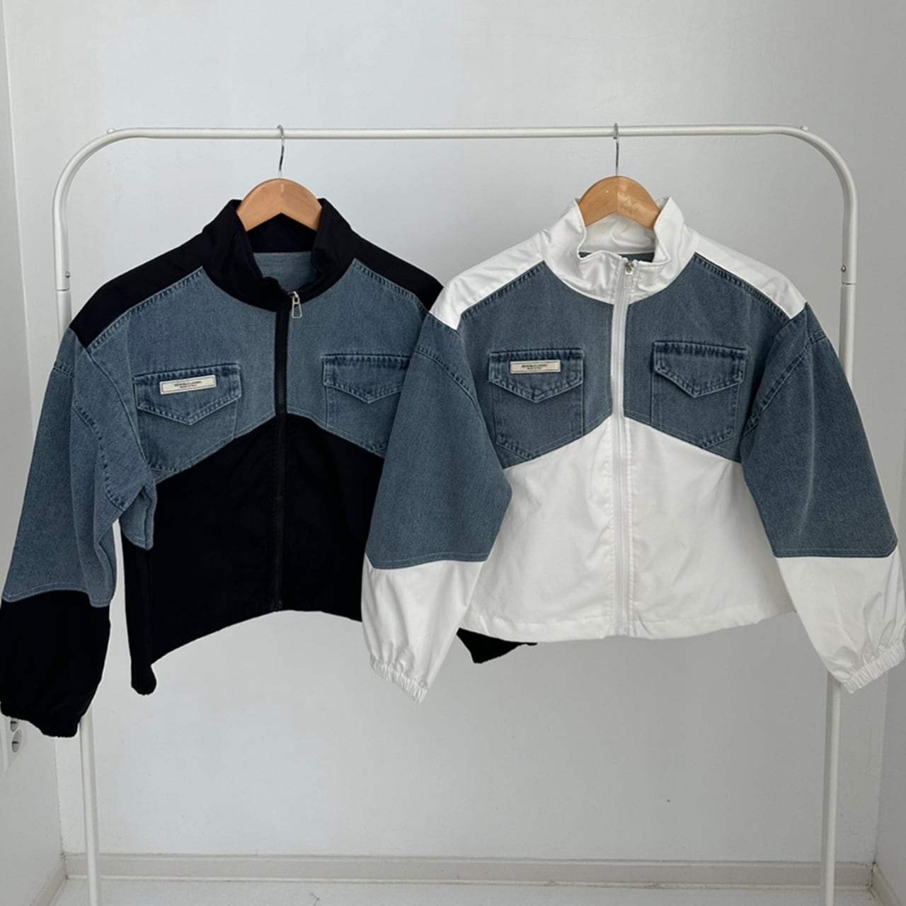 Denim Switch Full Zip Short Jacket 00831