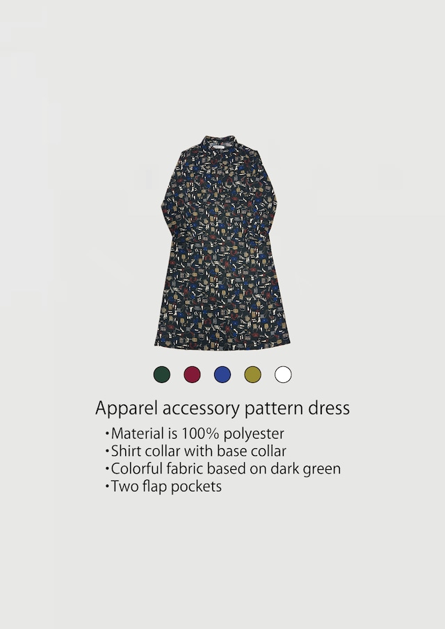 Apparel accessory pattern dress