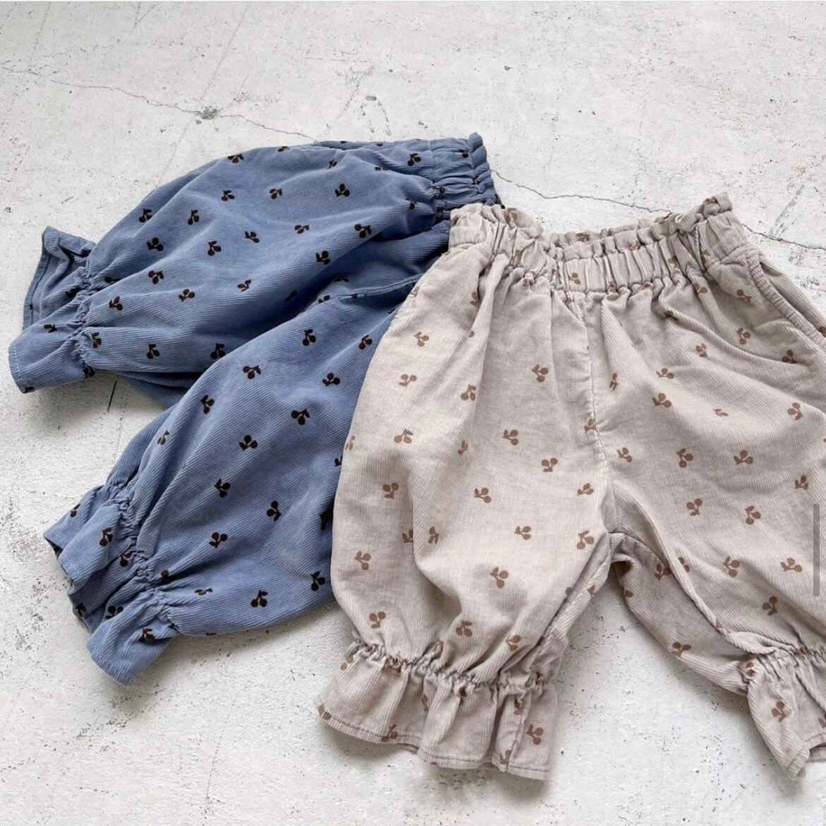 cherry corduroy pants