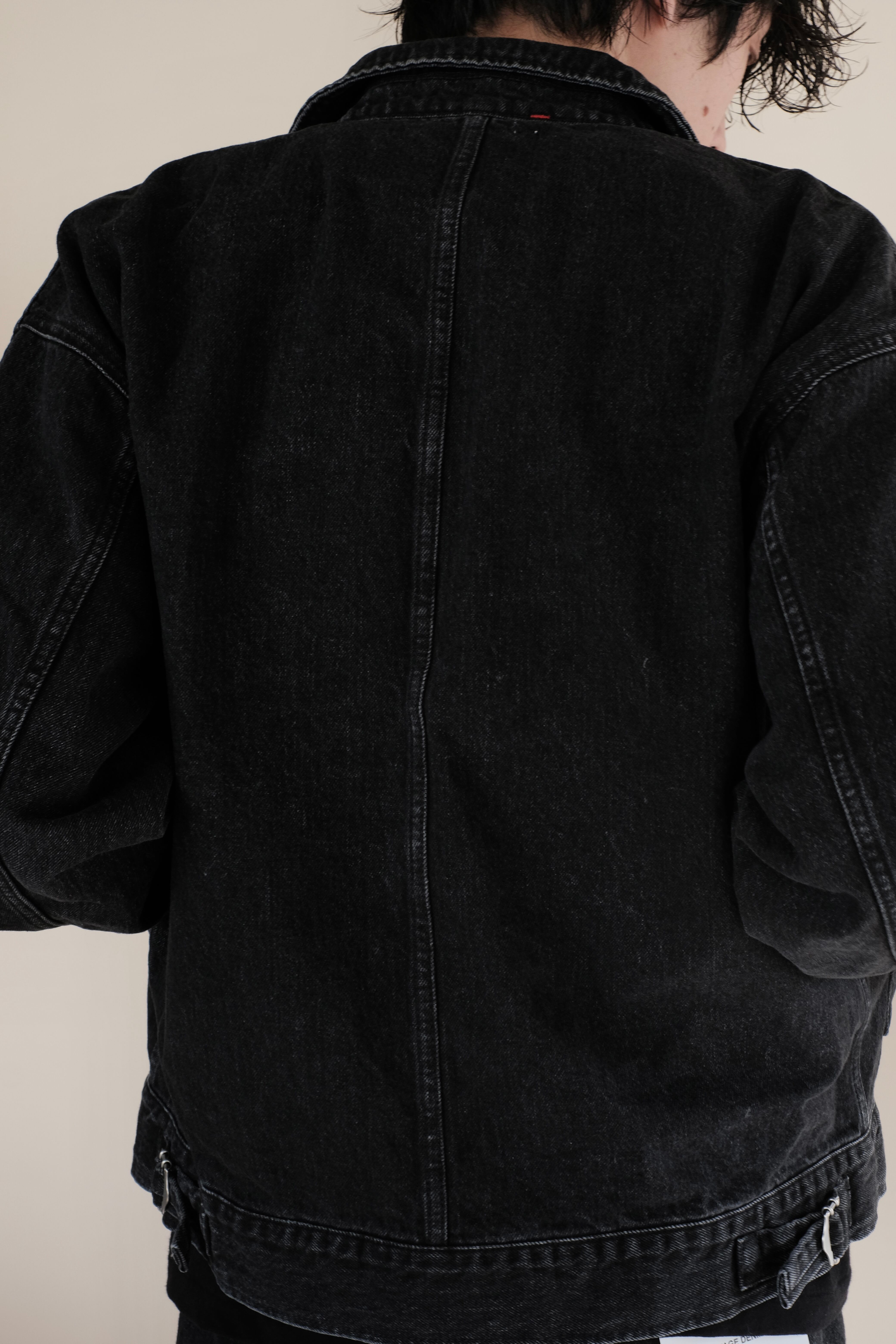 Graphpaper / Selvage Denim Zip Jacket -DARK FADE- | LIVING
