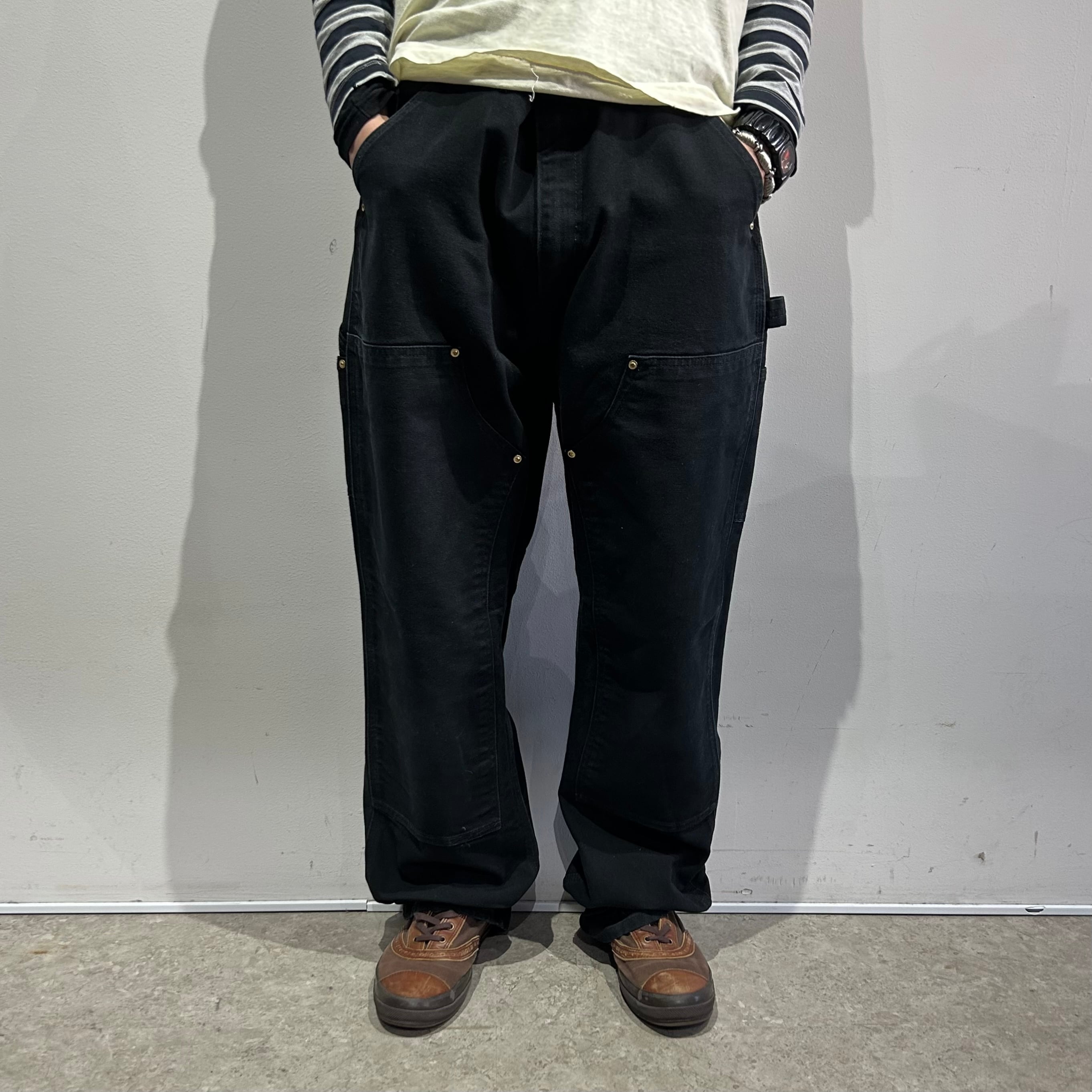 2016s Carhartt double knee duck pants" black "【仙台店】
