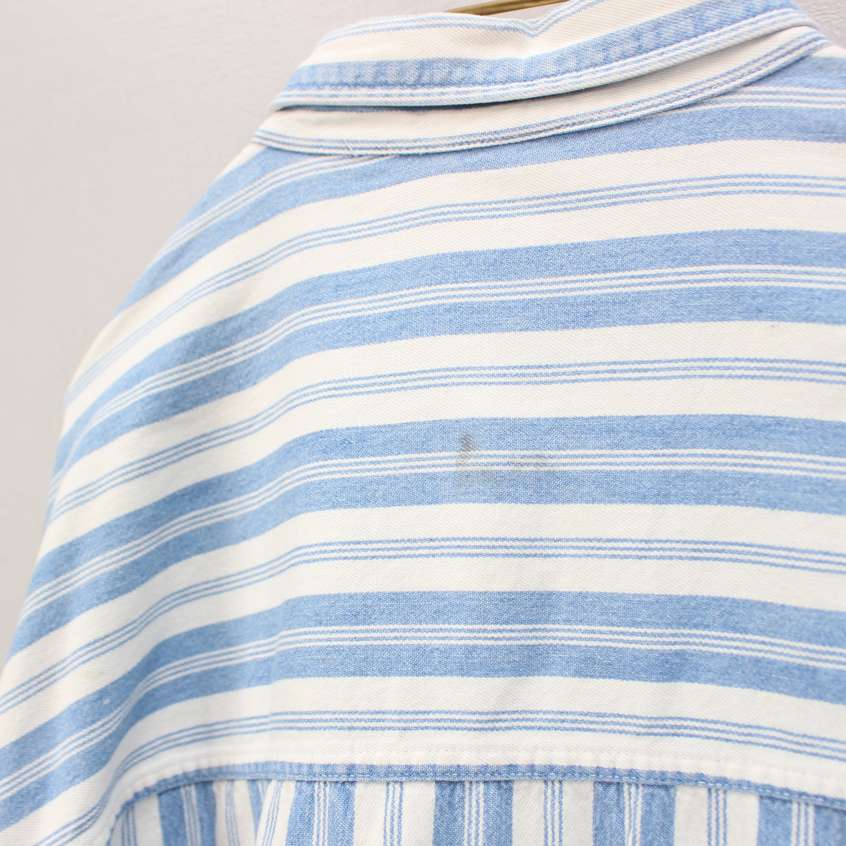 USA VINTAGE BON HOMME STRIPE PATTERNED BUTTON DOWN SHIRT/アメリカ