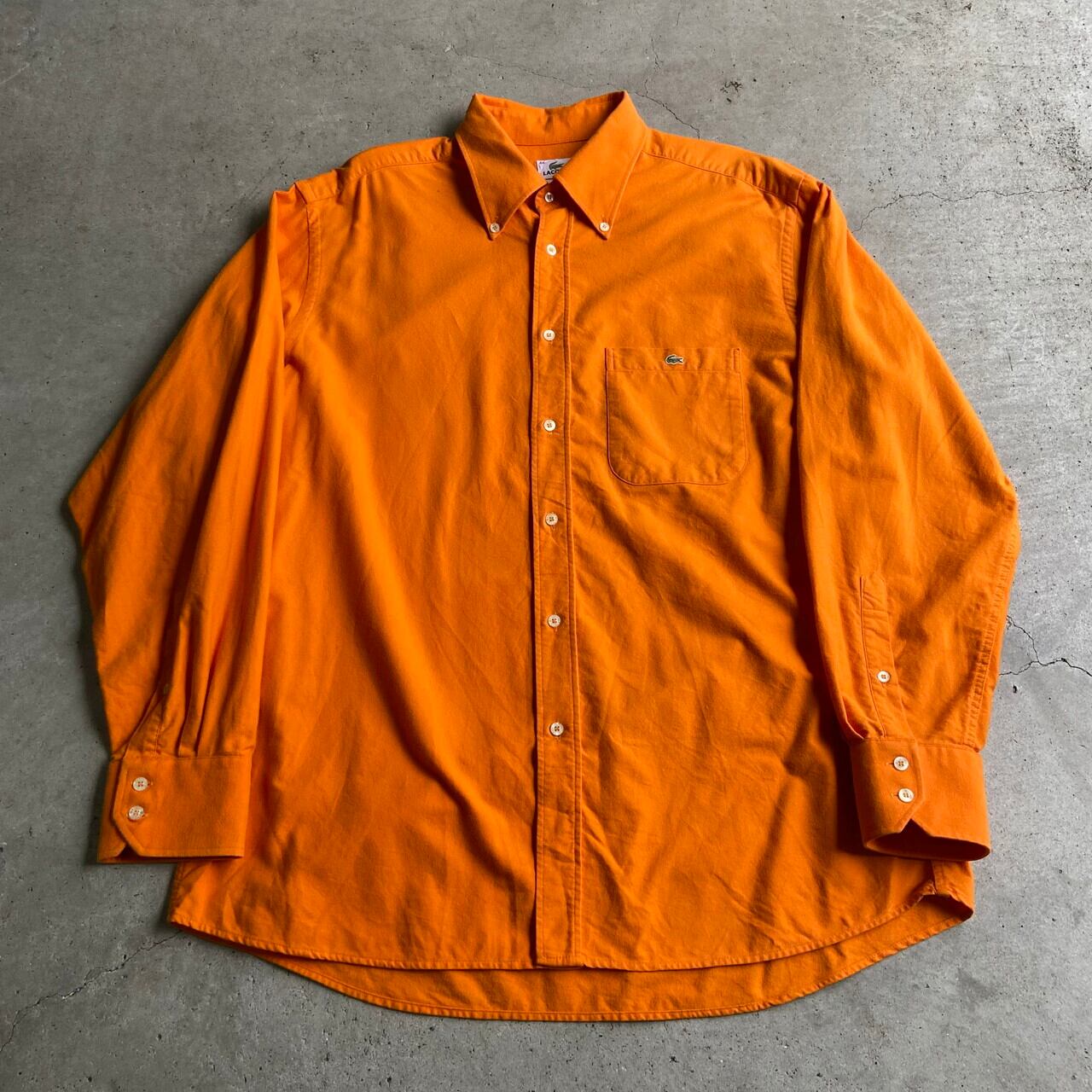ビッグサイズ Lacoste ラコステ オレンジ 長袖 ボタンダウンシャツ メンズ2xl相当 古着 ワンポイントロゴ刺繍 B D シャツ フレンチラコステ 長袖シャツ Sa24 Cave 古着屋 公式 古着通販サイト
