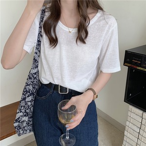 【新入荷】無印生地、高級感溢れTシャツ　A0970