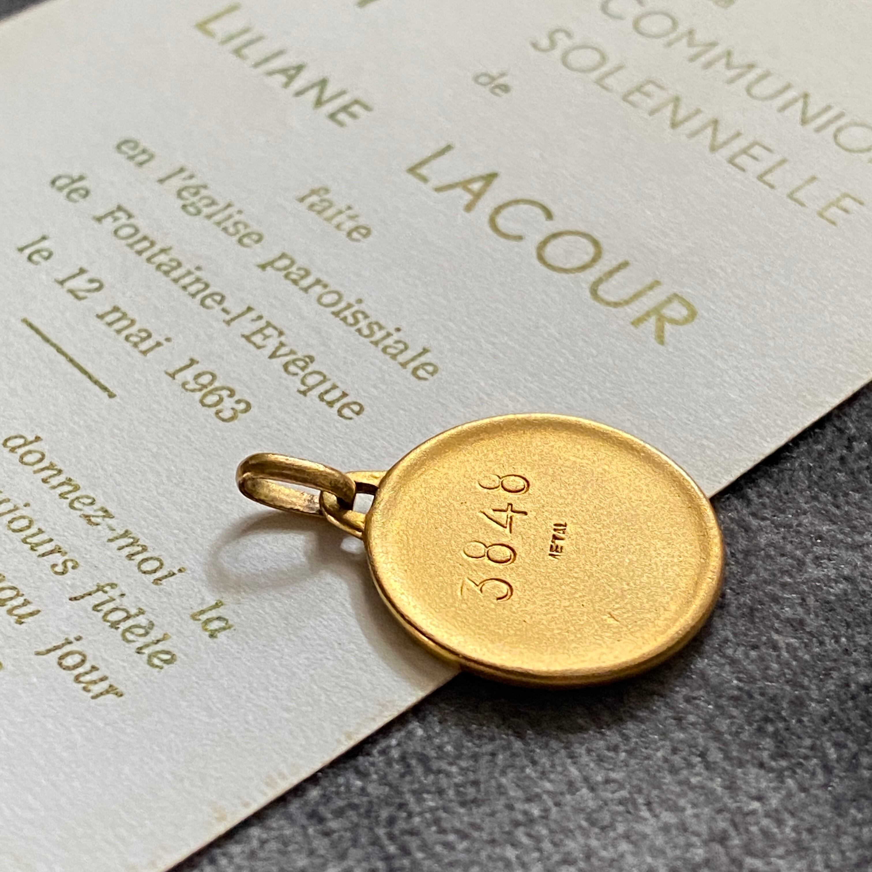 Augis×mazzoni作【祈りの聖母マリア】 | Antique medaille Mary