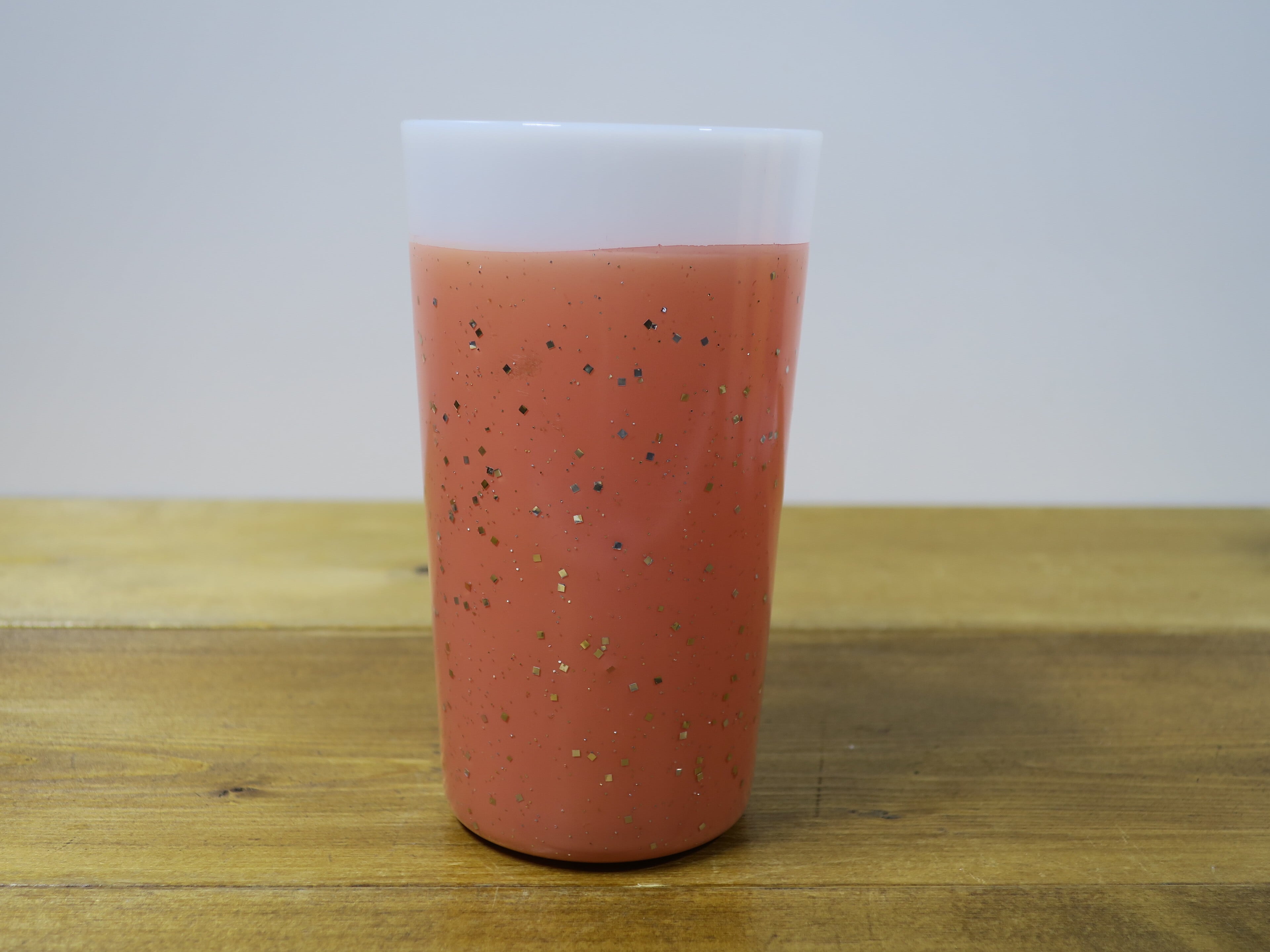 Fire King ファイヤーキング グラマライト タンブラー 白/ピンク