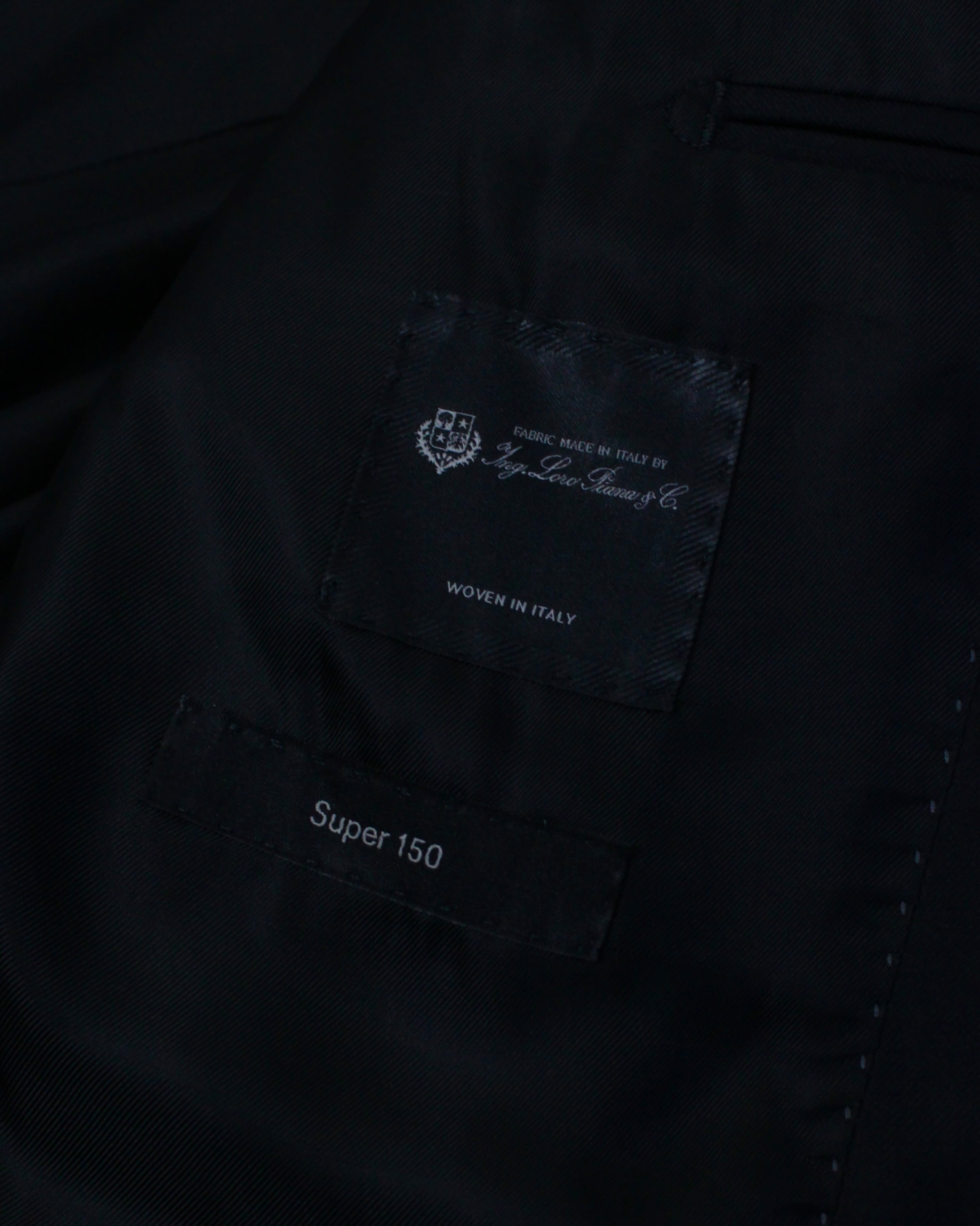 Caka BLACK】“BOSS HUGO BOSS” “Loro Piana” Single Breasted Tailored