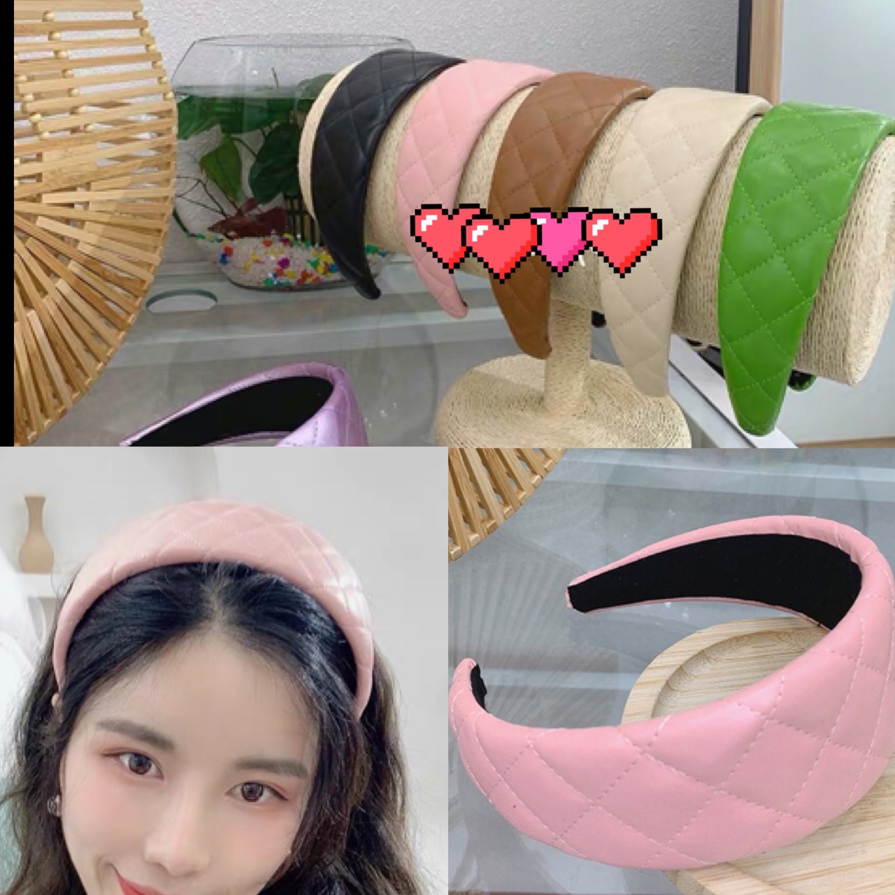5カラー】カチューシャ シンプル リボン カチューシャ ビジュー ライン 