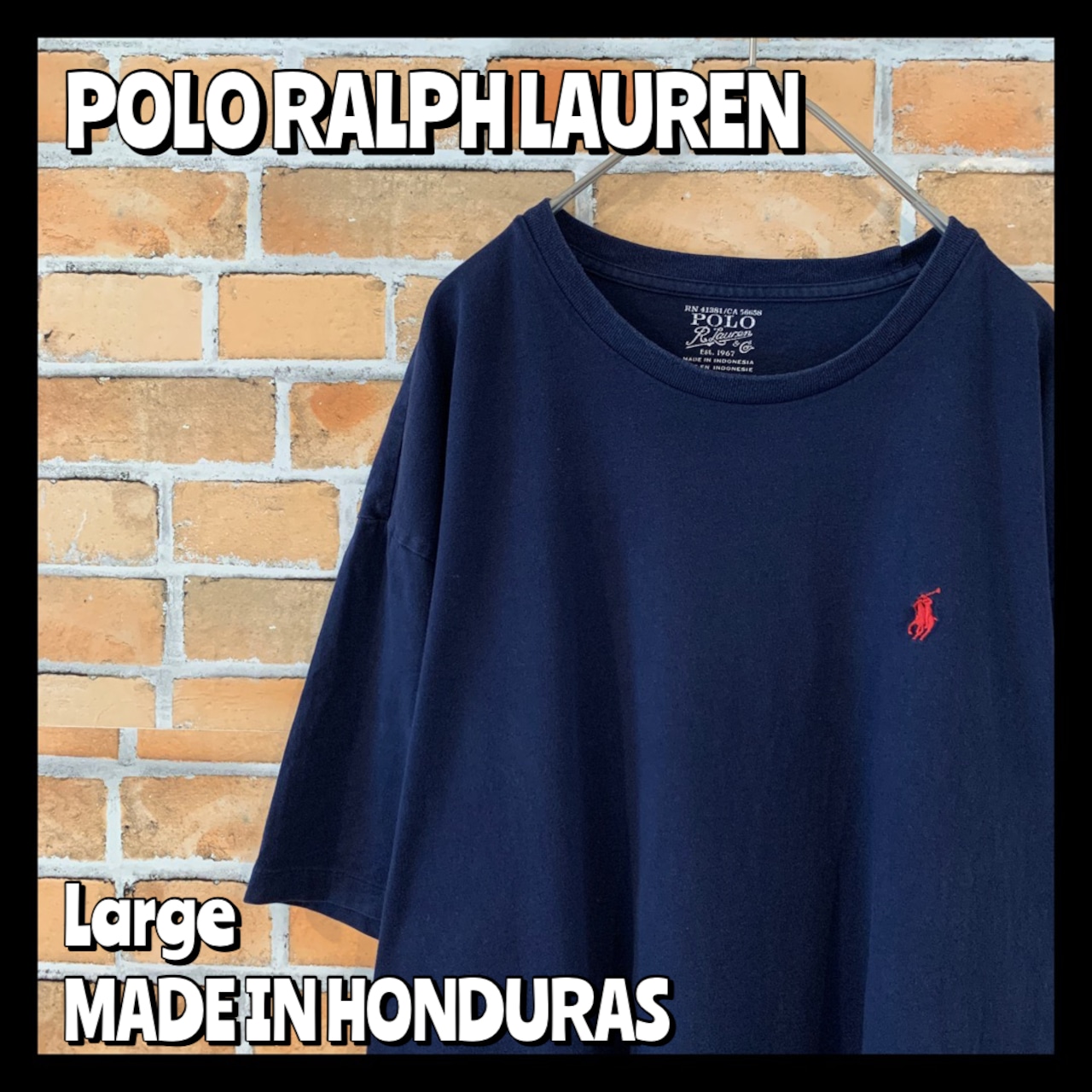 【POLO RALPH LAUREN】 刺繍ロゴ Tシャツ アメリカ古着 L