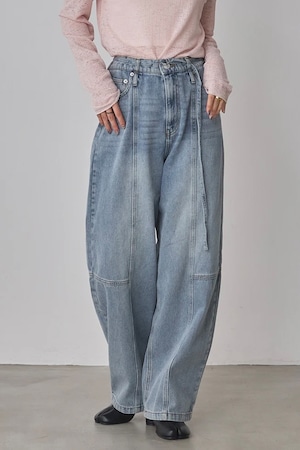Denim Twill Barrel Pants デニムツイルバレルパンツ Light Blue