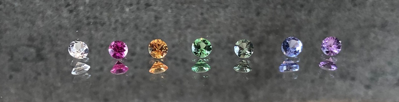 【7色セット販売】3mmラウンドカラーストーン