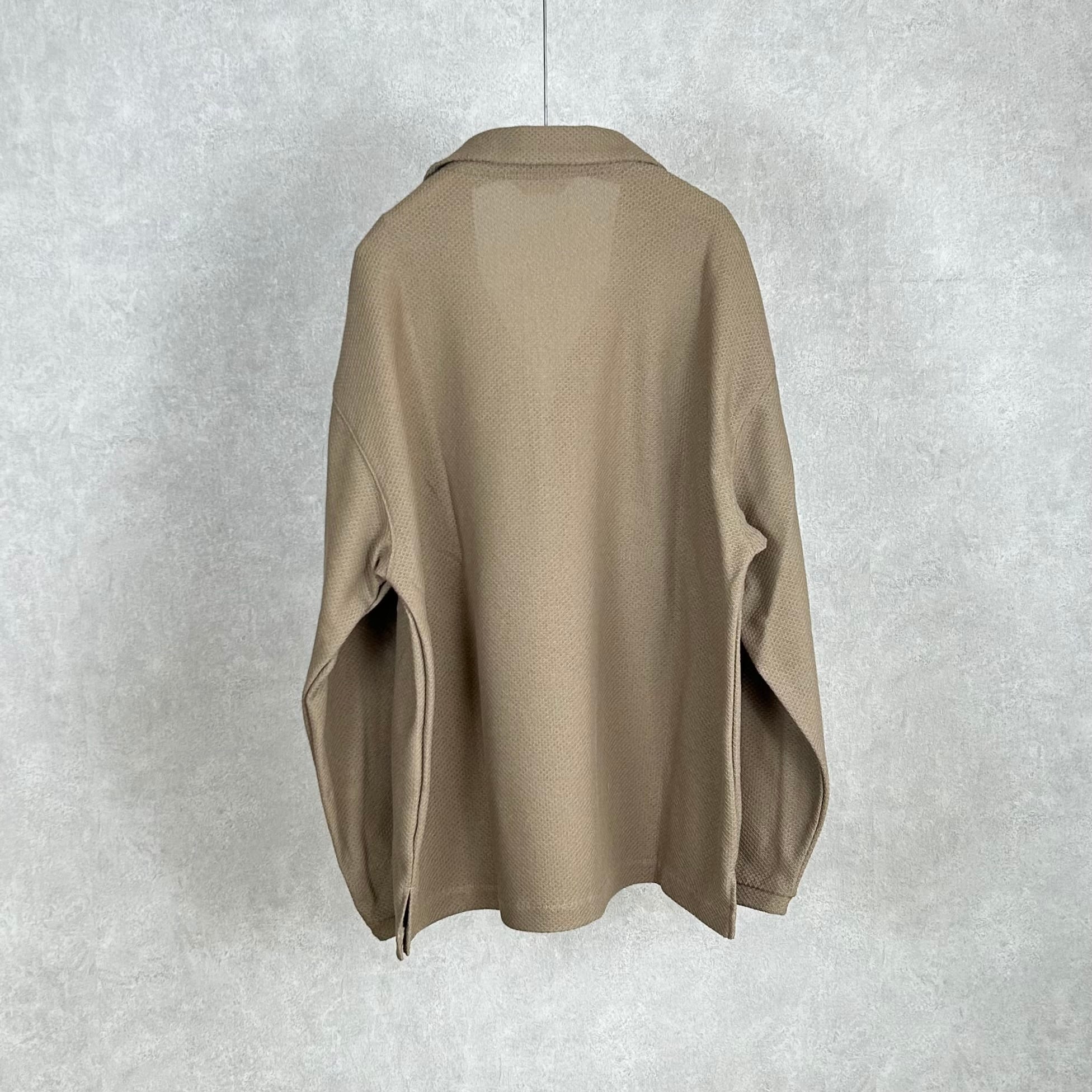 26SS》【STILL BY HAND】MOSS STITCH SKIPPER SHIRT スティルバイ