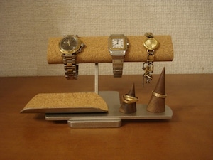 腕時計スタンド　腕時計スタンド おしゃれ　腕時計スタンド 高級　腕時計スタンド 自作　ハンドメイド3本掛け腕時計、アクセサリーディスプレイスタンド　