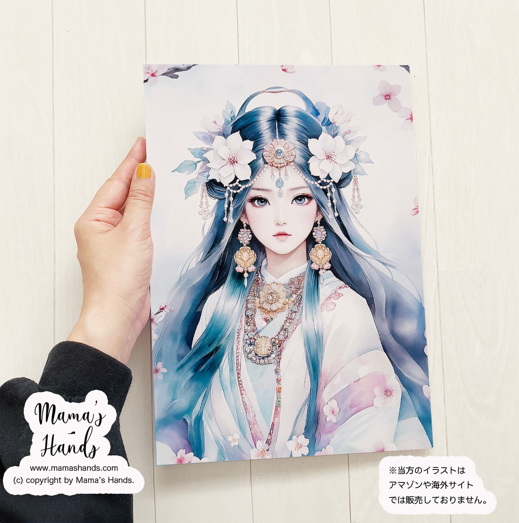 禊の水に宿る虹 市杵島姫》☘️A4 ポスター 水彩画風 宗像三女神 開運