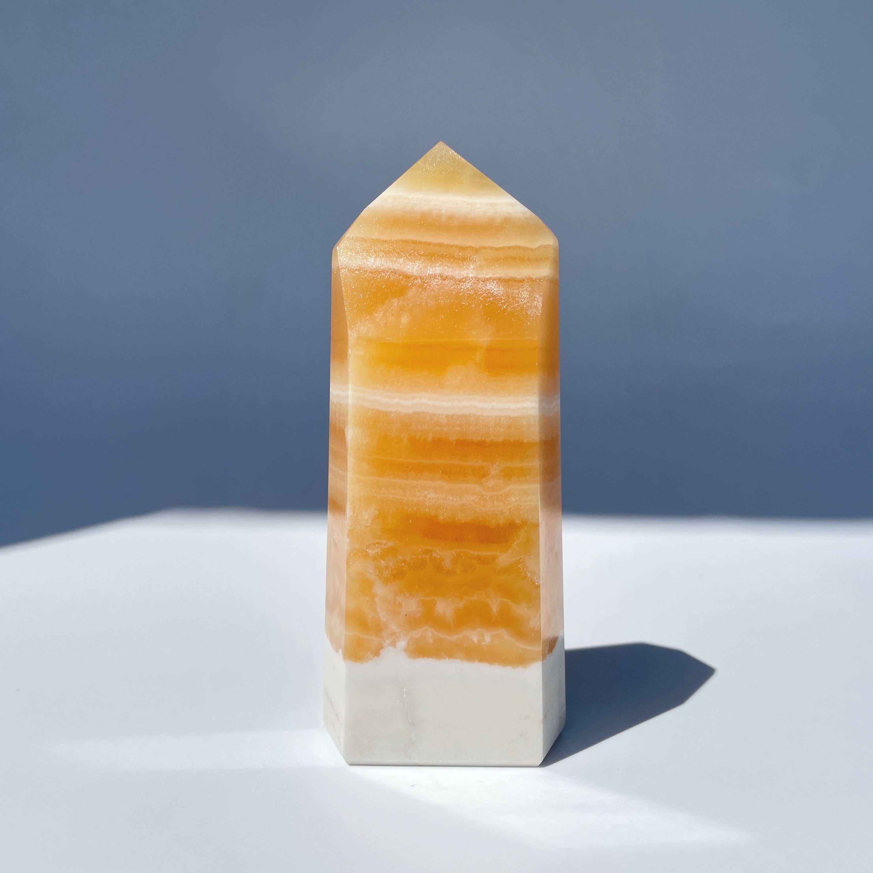 オレンジカルサイト タワー型06◇ Orange Calcite ◇天然石・鉱物