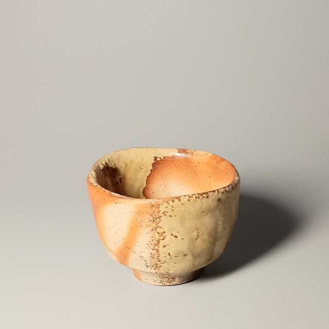 備前胡麻緋襷酒呑　Bizen sake cup with or without ashes