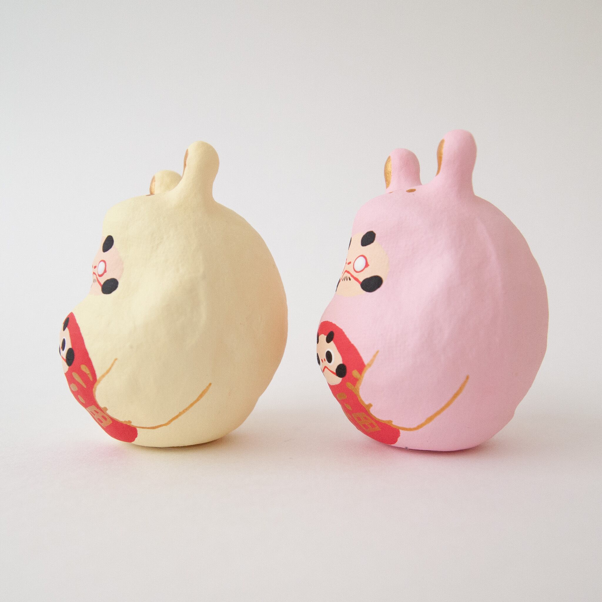 だるまになっちゃった！　うさぎ　タグ付き だるまになっちゃった！ うさぎ タグ付き