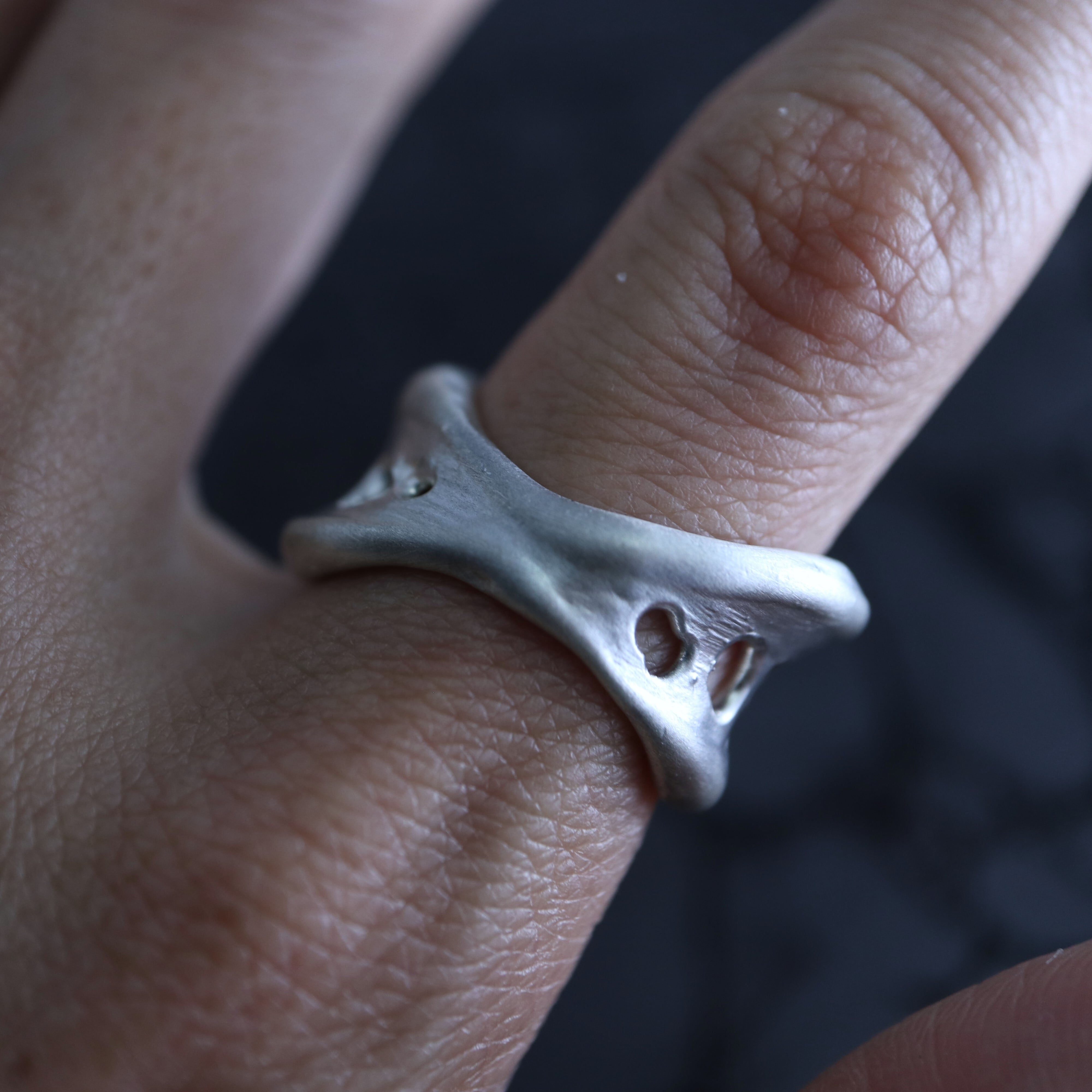 minamo- 水面】リング シルバー925 1点もの 004 | Larmes de Poisson