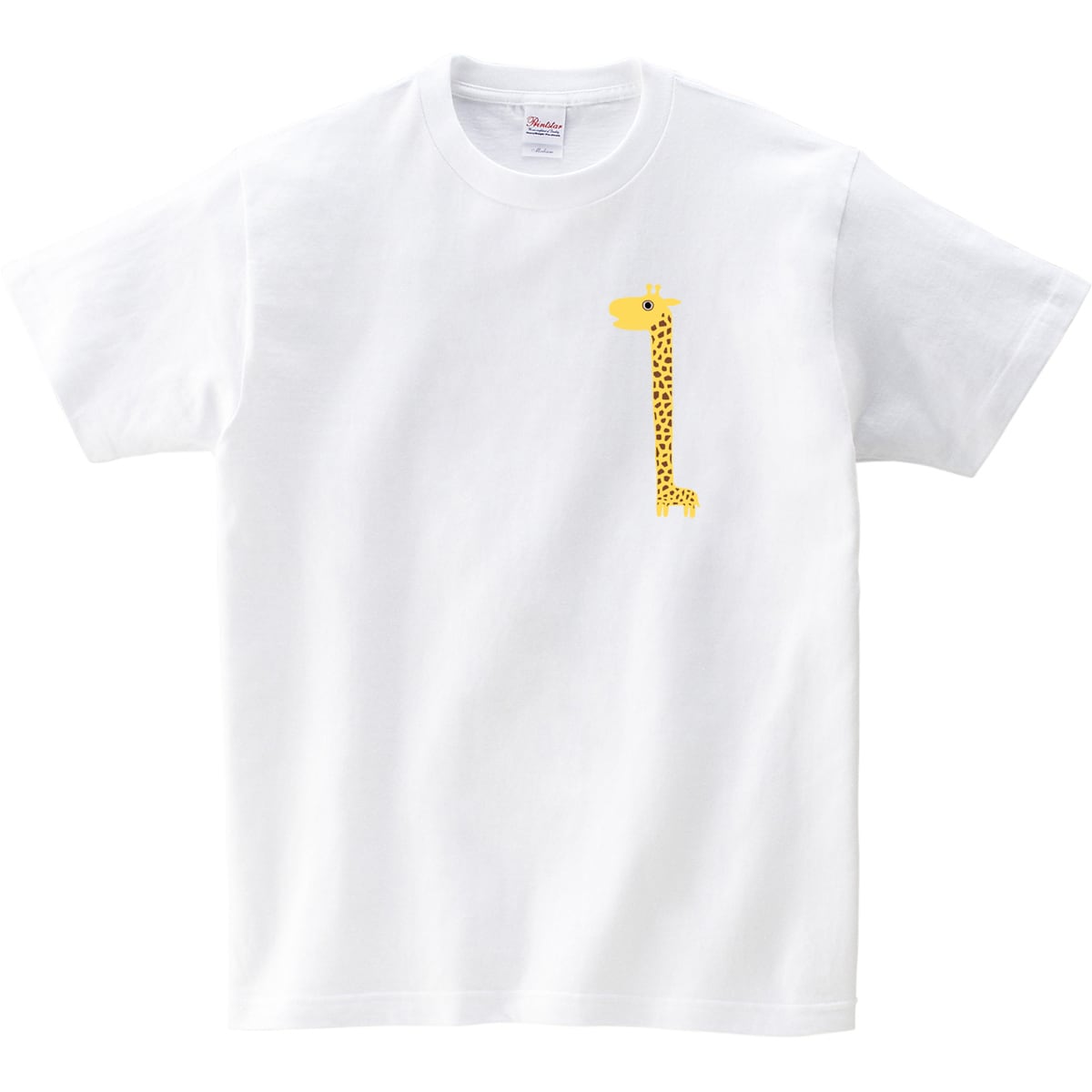 首長 きりん Tシャツ am25 手描き アニマルTシャツ