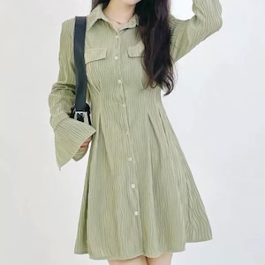 green long design one-piece　L2501