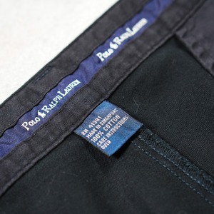90s Polo by Ralph Lauren POLO CHINO ANDREW black W33L31相当 古着