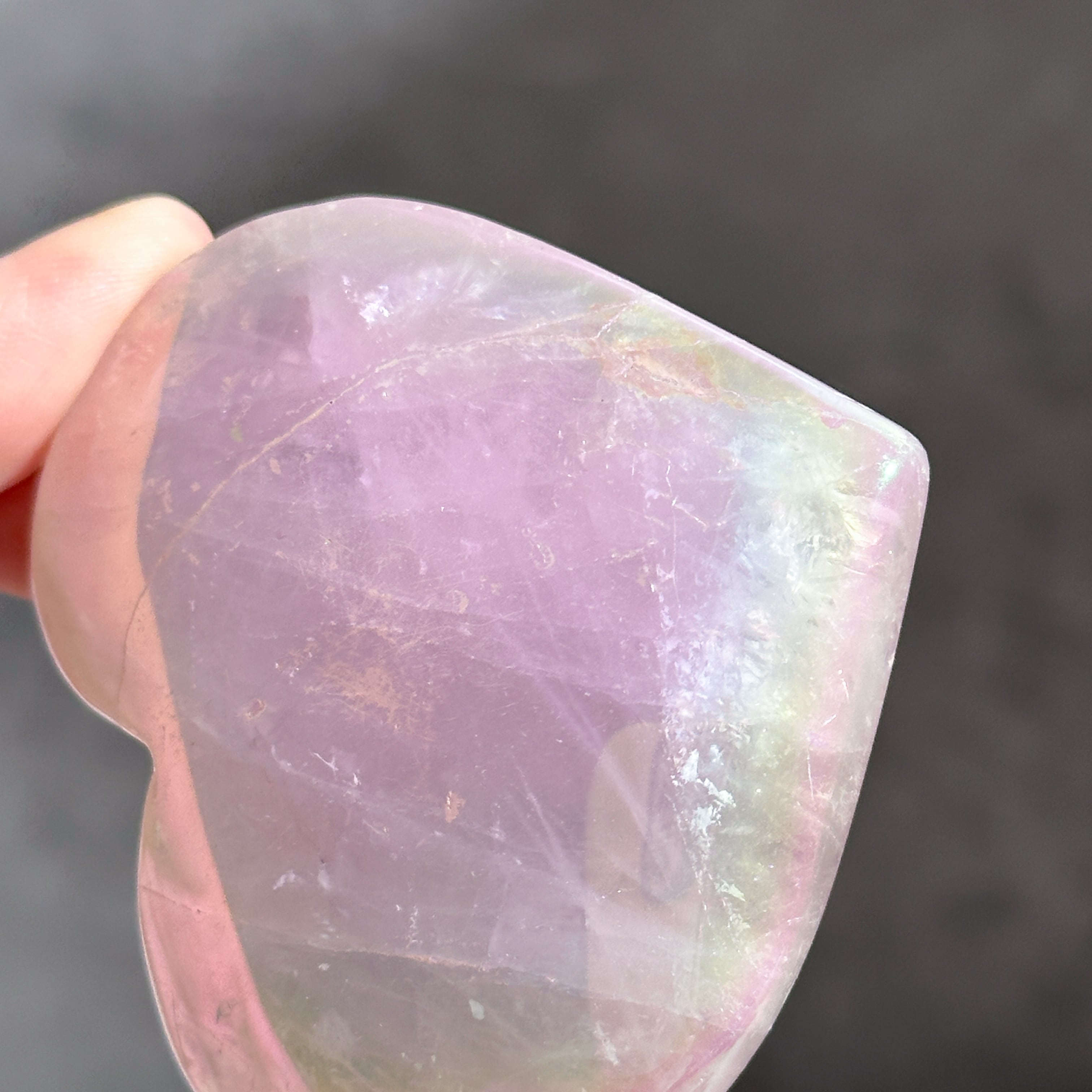 ♡エンジェルオーラローズクォーツ ハート01♡ Angel Aura Rose Quartz