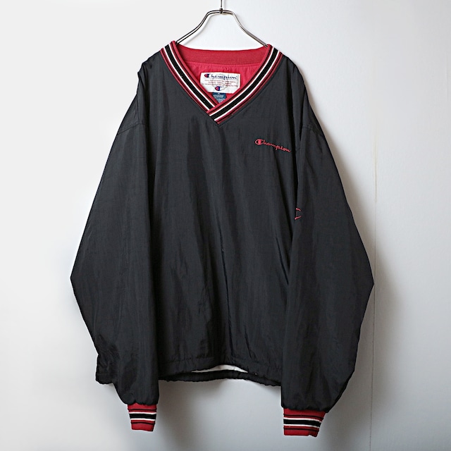 Champion チャンピオン ナイロン プルオーバー ジャケット 古着 used XL