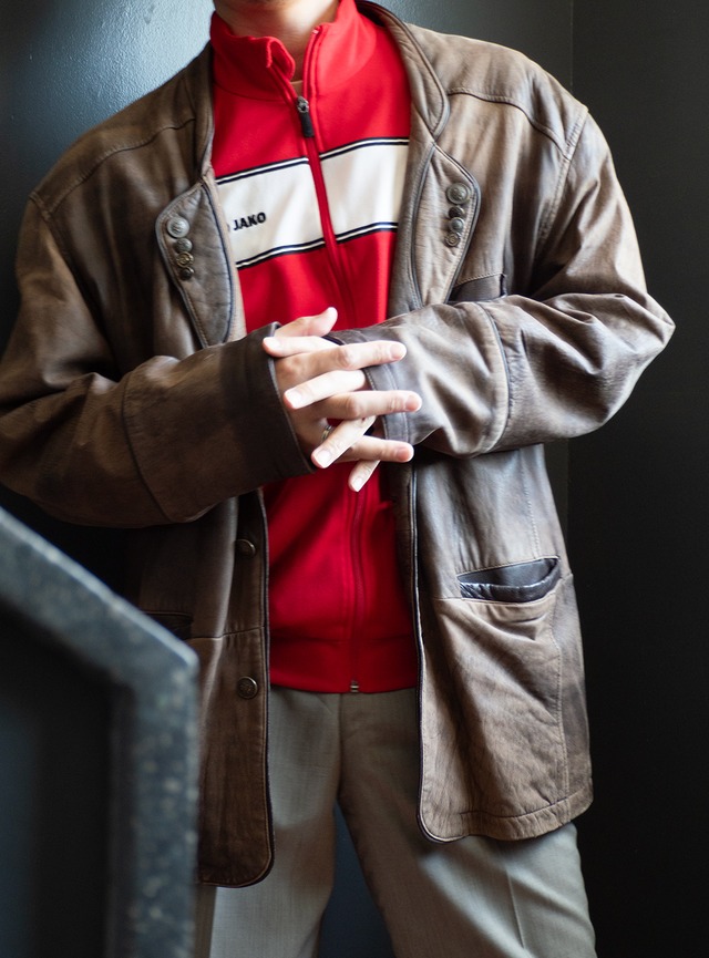 unknown 1980s Leather tyrolean Jacket