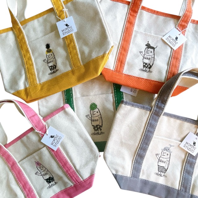 【5color】 キャンバス トートバッグ / WIMINI HAWAII ウィミニ ハワイ