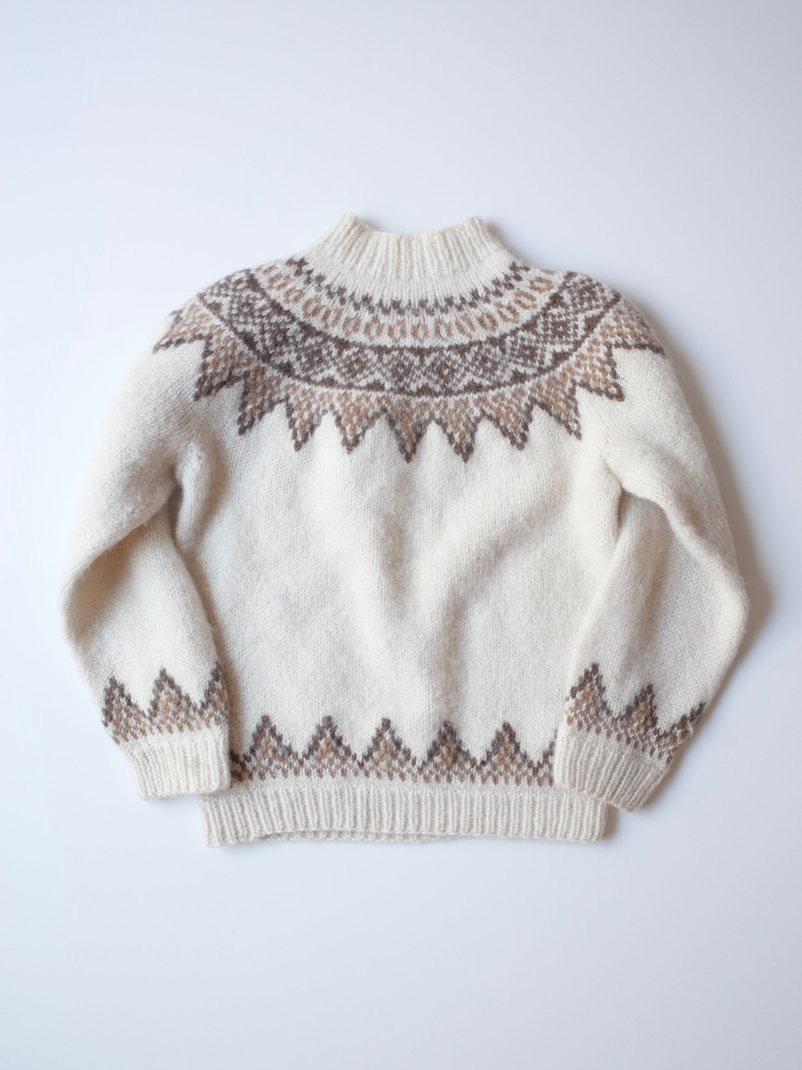 Fair isle knit sweater