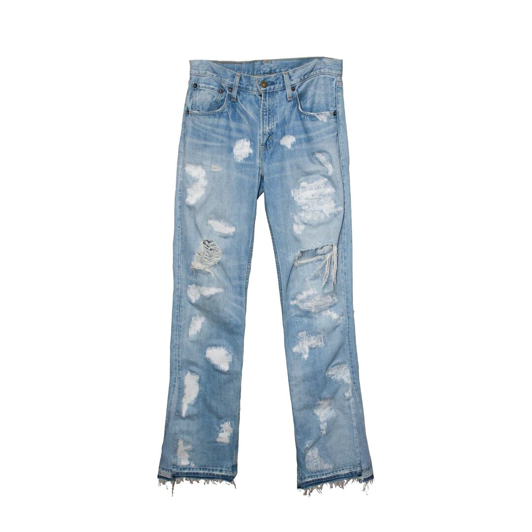 クラッシュリペアフレアデニム | from5sense