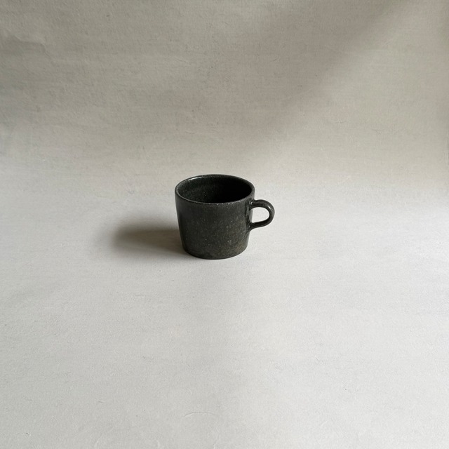 叶谷真一郎   珈琲カップ(M)  黒翠
