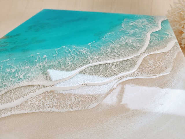 118.オーシャンレジンアート コーラルパターン