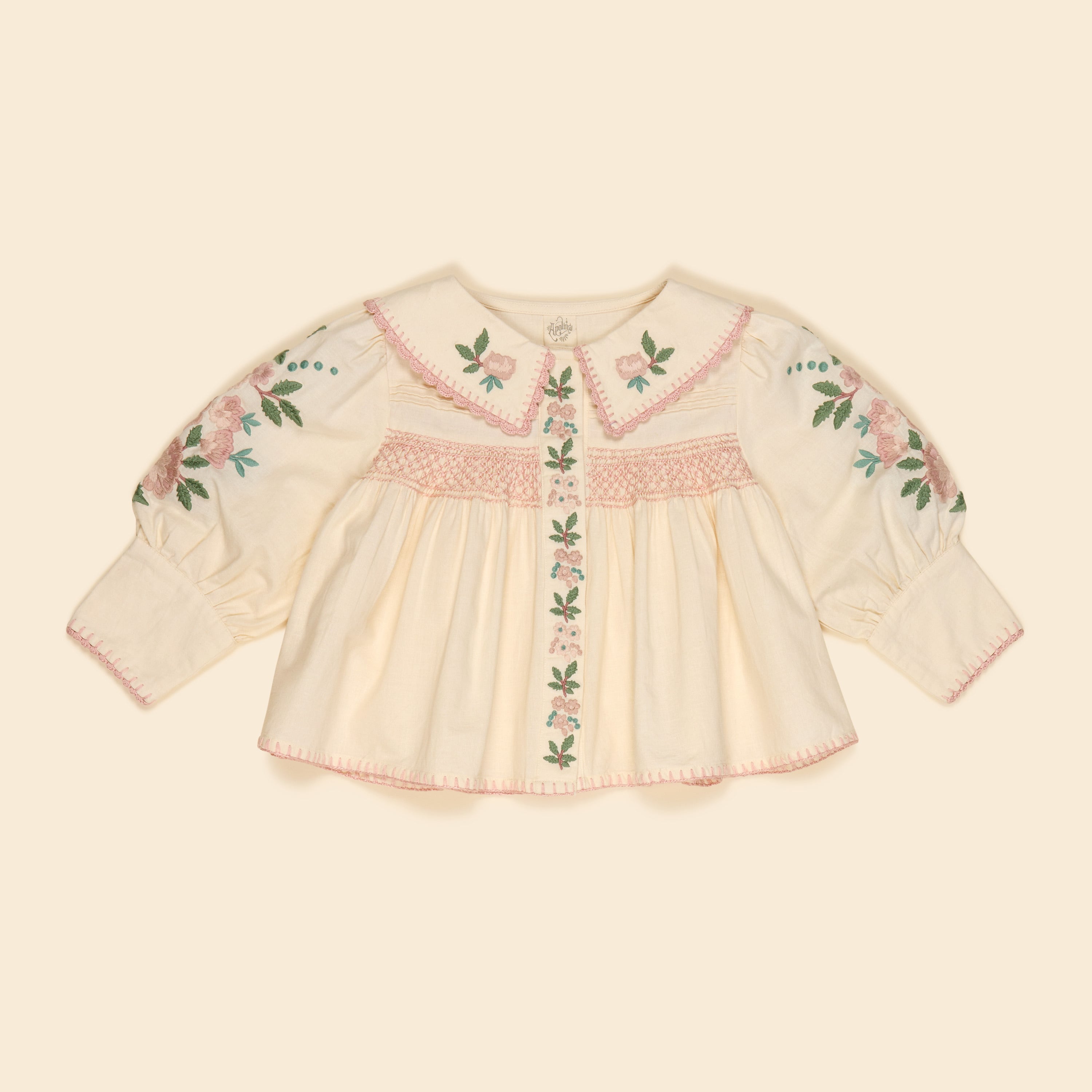 【APOLINA】26 FW Lora Blouse - Milk-Cream
